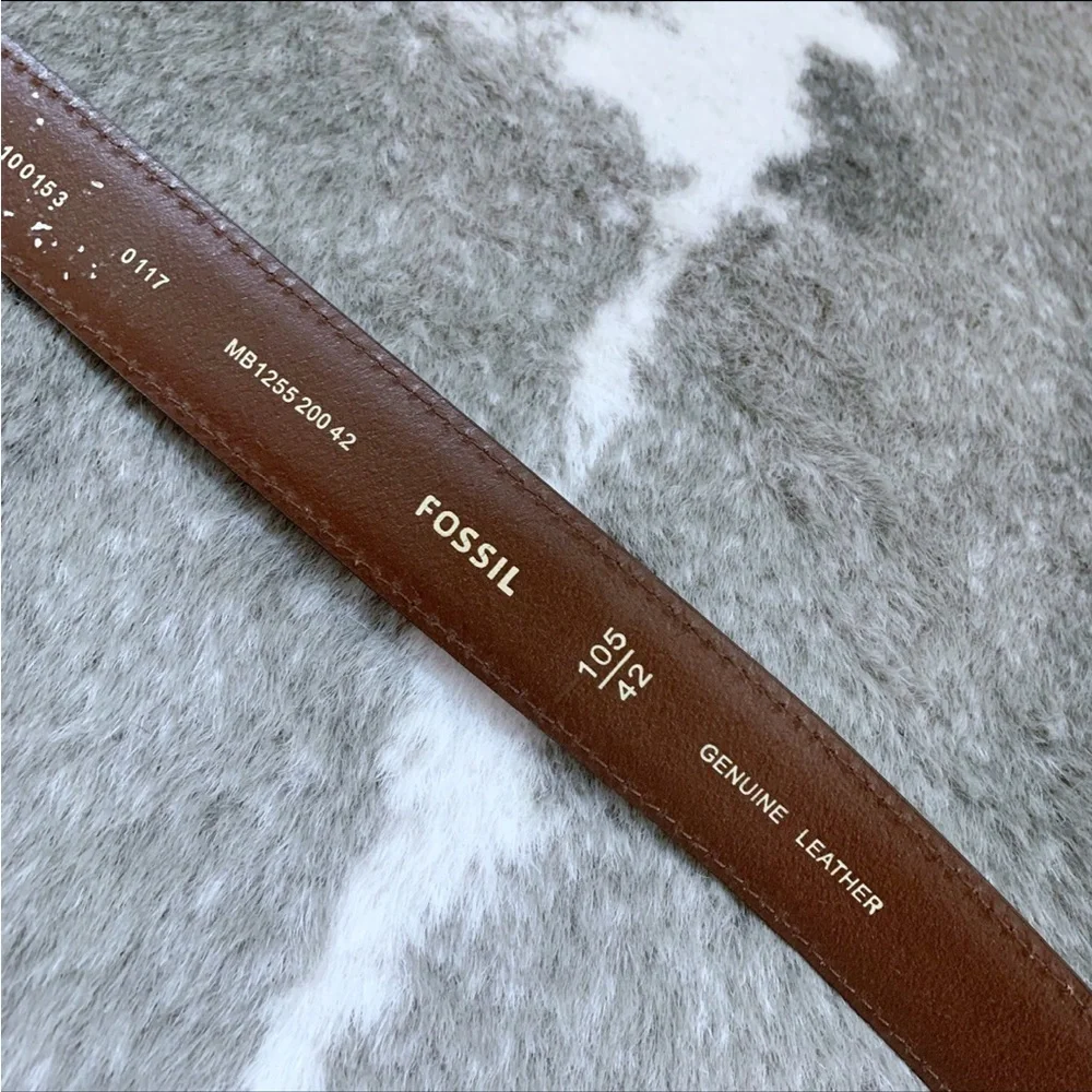 Fossil Aiden Leather Belt 42